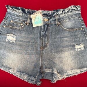 Chic High-Waisted Blue Jean Shorts